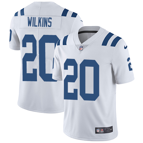 Indianapolis Colts 20 Limited Jordan Wilkins White Nike NFL Road Men Vapor Untouchable jerseys